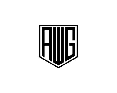AWG logo tasarım vektör şablonu. AWG