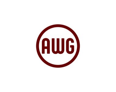 AWG logo tasarım vektör şablonu. AWG