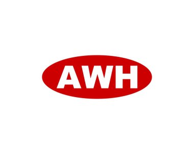 AWH logo tasarım vektör şablonu. AWH