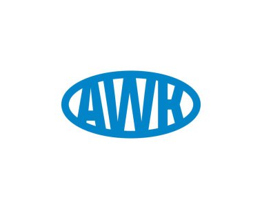 AWK Logo tasarım vektör şablonu. AWK