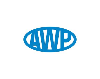 AWP logo tasarım vektör şablonu. AWP