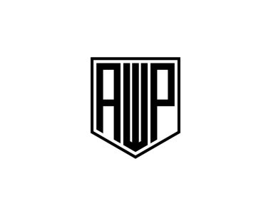 AWP logo tasarım vektör şablonu. AWP