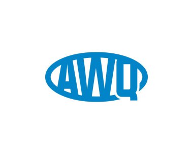 AWQ logo tasarım vektör şablonu. AWQ