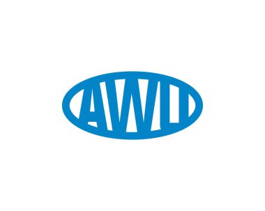AWU logo tasarım vektör şablonu. AWU