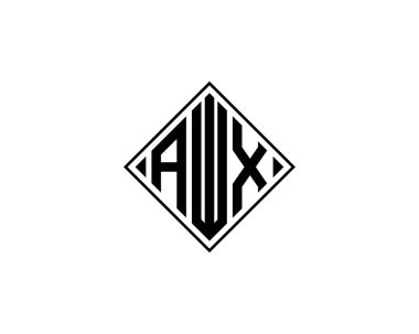AWX Logo tasarım vektör şablonu. AWX