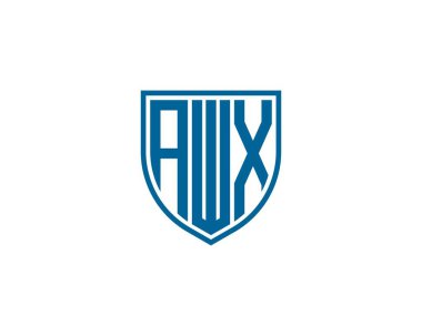 AWX Logo tasarım vektör şablonu. AWX