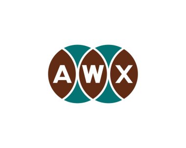 AWX Logo tasarım vektör şablonu. AWX