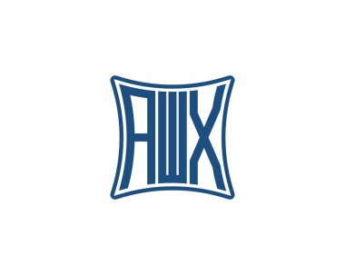 AWX Logo tasarım vektör şablonu. AWX