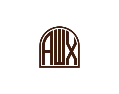 AWX Logo tasarım vektör şablonu. AWX