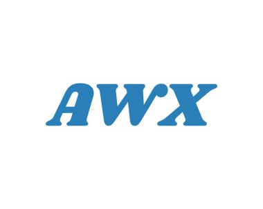 AWX Logo tasarım vektör şablonu. AWX