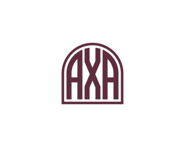 AXA logo tasarım vektör şablonu. AXA