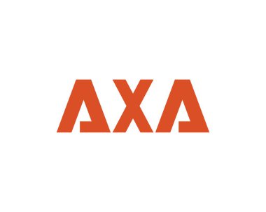 AXA logo tasarım vektör şablonu. AXA