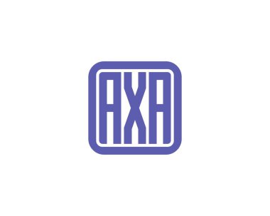 AXA logo tasarım vektör şablonu. AXA