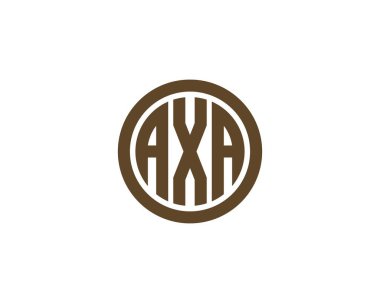 AXA logo tasarım vektör şablonu. AXA