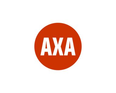 AXA logo tasarım vektör şablonu. AXA
