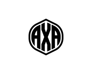 AXA logo tasarım vektör şablonu. AXA