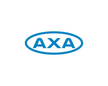 AXA logo tasarım vektör şablonu. AXA