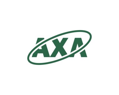 AXA logo tasarım vektör şablonu. AXA