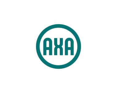 AXA logo tasarım vektör şablonu. AXA