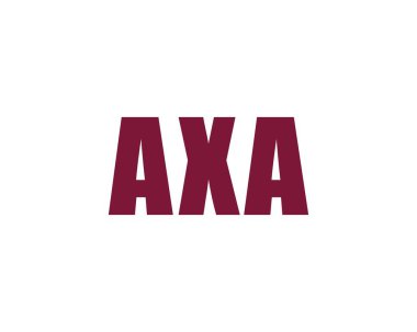 AXA logo tasarım vektör şablonu. AXA