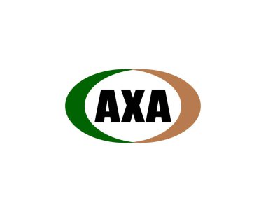 AXA logo tasarım vektör şablonu. AXA