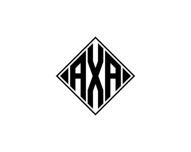 AXA logo tasarım vektör şablonu. AXA