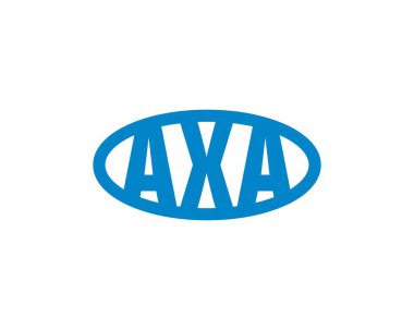 AXA logo tasarım vektör şablonu. AXA