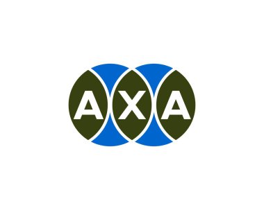 AXA logo tasarım vektör şablonu. AXA