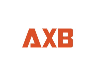 AXB logo tasarım vektör şablonu. AXB