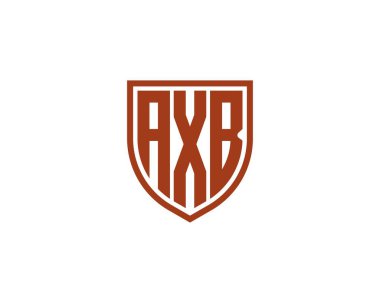 AXB logo tasarım vektör şablonu. AXB