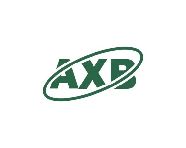 AXB logo tasarım vektör şablonu. AXB
