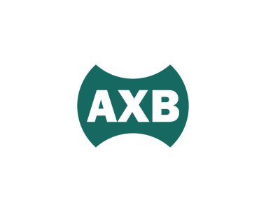 AXB logo tasarım vektör şablonu. AXB