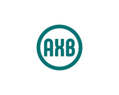AXB logo tasarım vektör şablonu. AXB