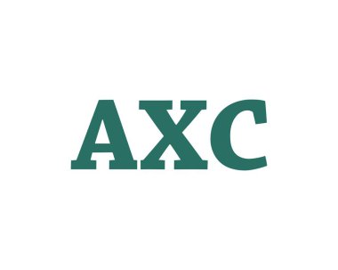 AXC Logo tasarım vektör şablonu. AXC