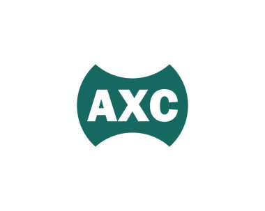AXC Logo tasarım vektör şablonu. AXC