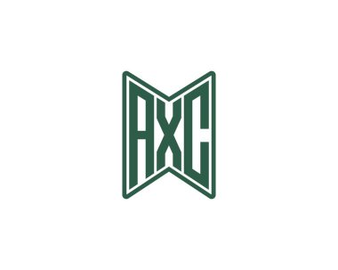 AXC Logo tasarım vektör şablonu. AXC