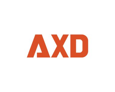 AXD logo tasarım vektör şablonu. AXD