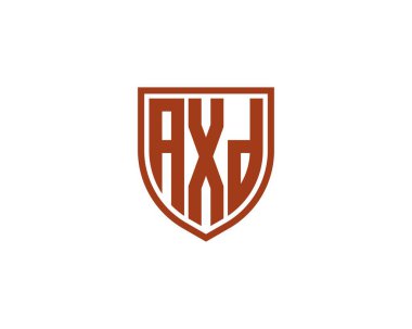 AXD logo tasarım vektör şablonu. AXD