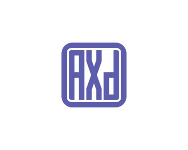 AXD logo tasarım vektör şablonu. AXD