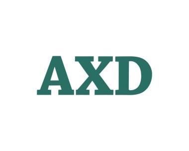 AXD logo tasarım vektör şablonu. AXD