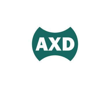 AXD logo tasarım vektör şablonu. AXD