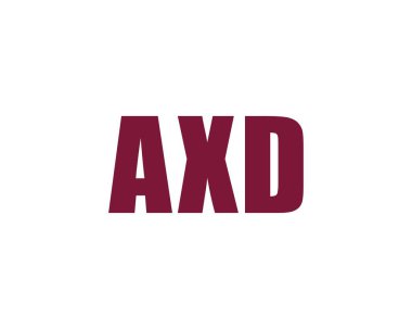 AXD logo tasarım vektör şablonu. AXD