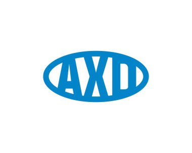AXD logo tasarım vektör şablonu. AXD