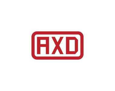 AXD logo tasarım vektör şablonu. AXD