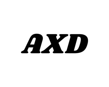 AXD logo tasarım vektör şablonu. AXD
