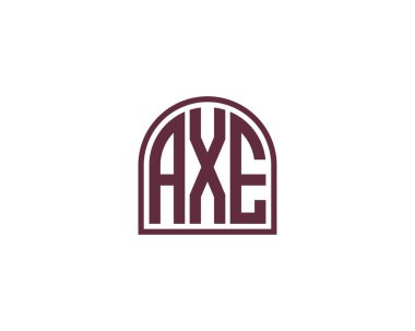 AXE logo tasarım vektör şablonu. AXE