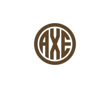 AXE logo tasarım vektör şablonu. AXE