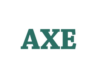 AXE logo tasarım vektör şablonu. AXE