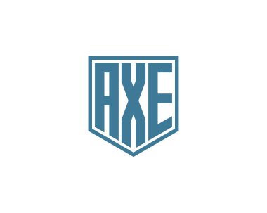 AXE logo tasarım vektör şablonu. AXE