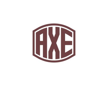 AXE logo tasarım vektör şablonu. AXE
